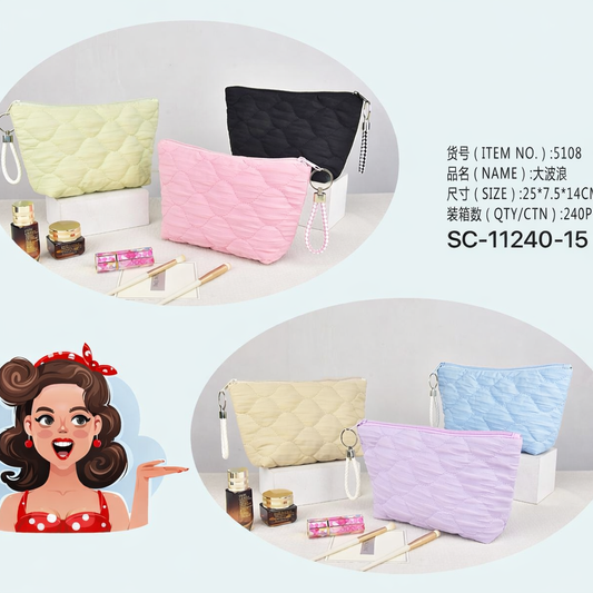 Quilted Cosmetic pouches for women