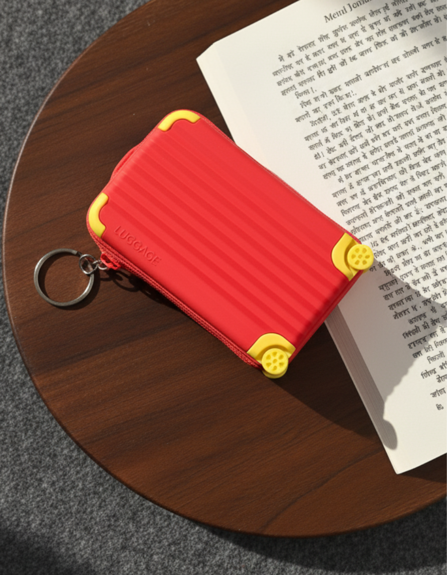 Suitcase Coin Pouch