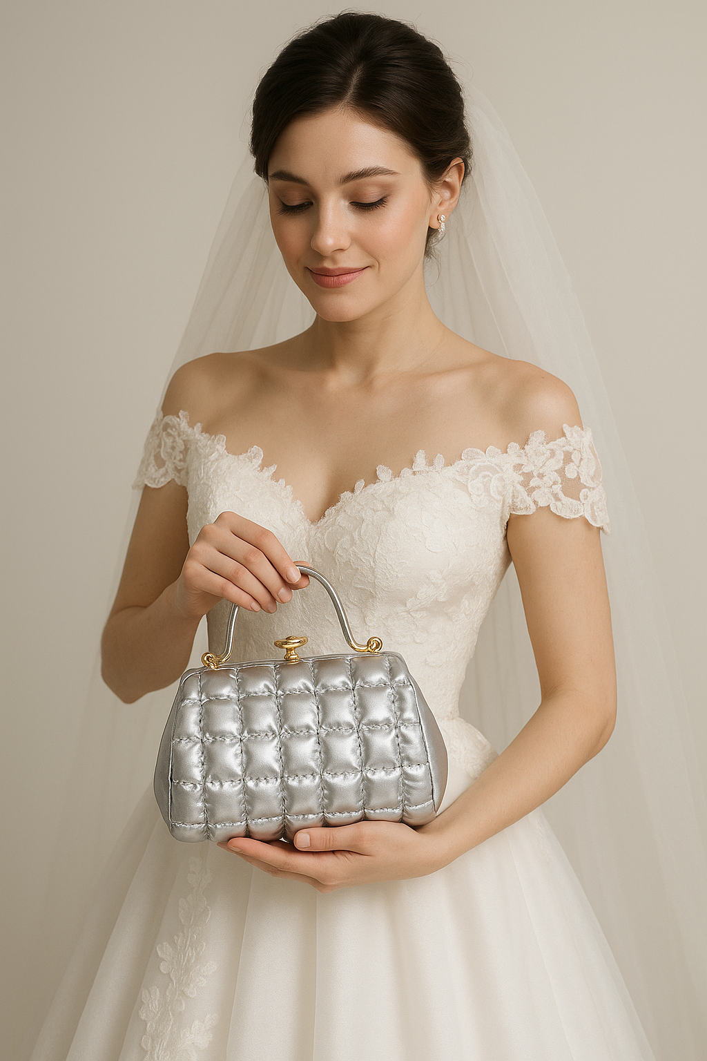 Bridal clutch bag
