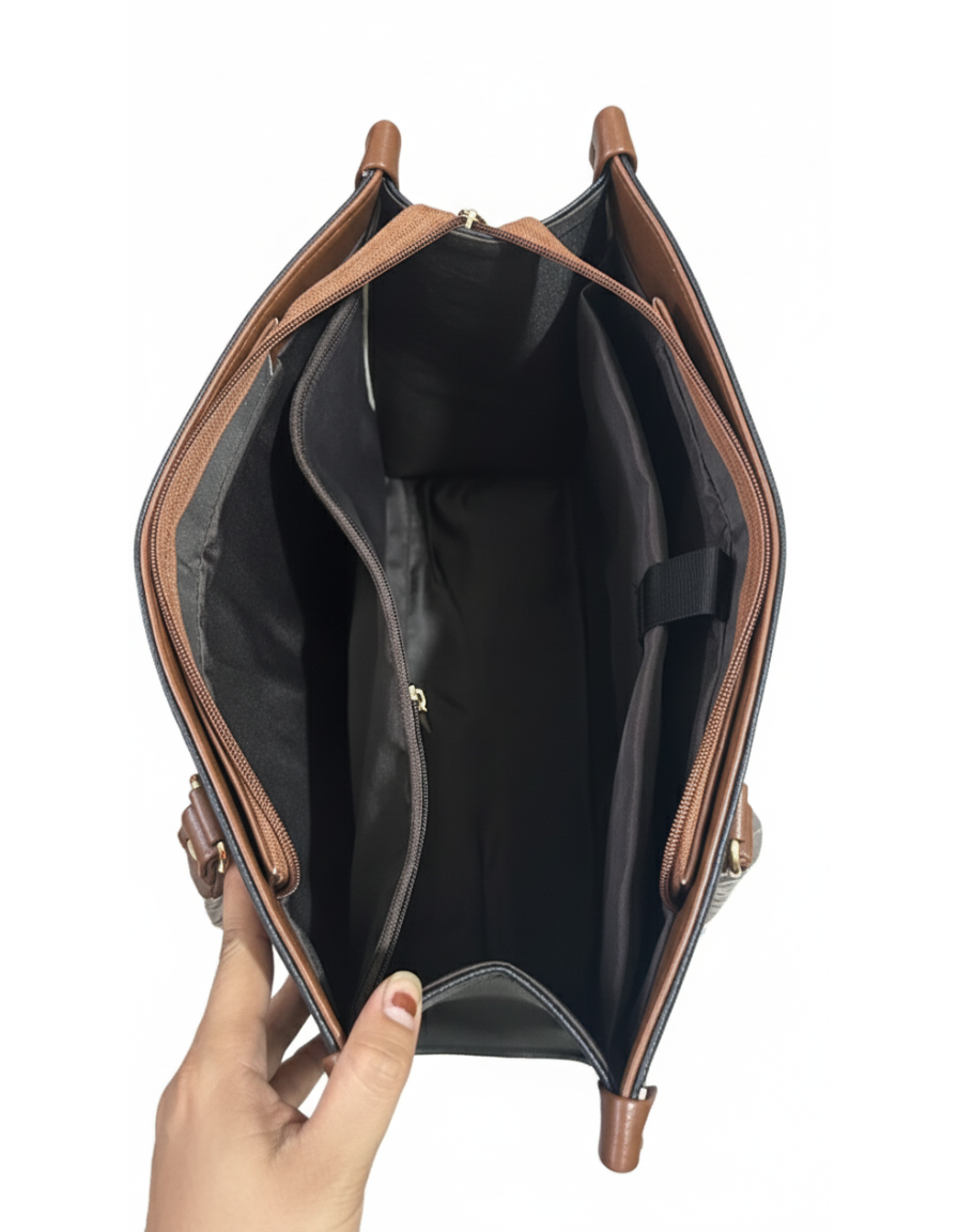 Everyday Laptop Tote Bag Black