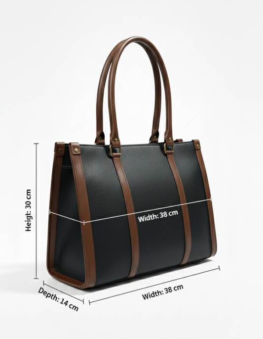 Everyday Laptop Tote Bag Black