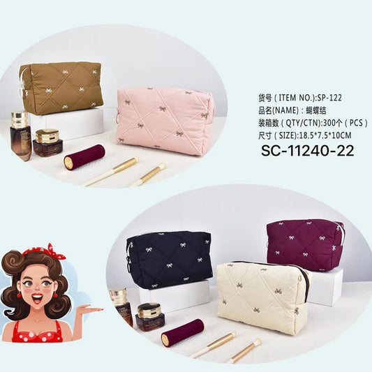 Bow Cosmetic Pouches