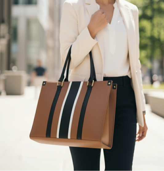 The Classic Tan Laptop Tote
