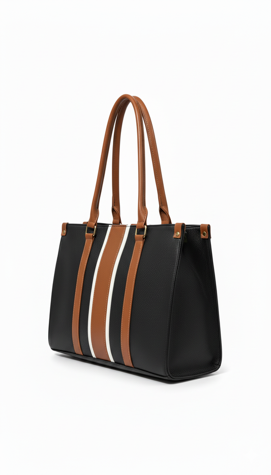 The Classic Black Laptop Tote