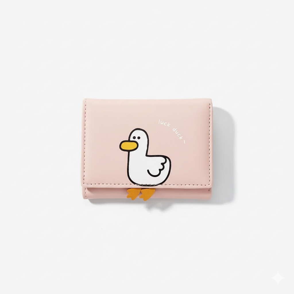 Luck Duck Tri Fold Wallet