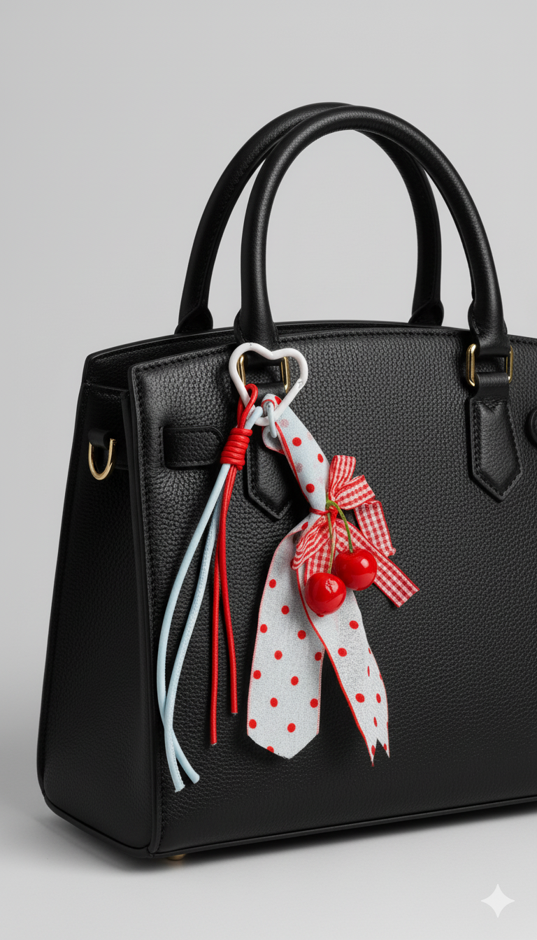 Cherry Bag charm
