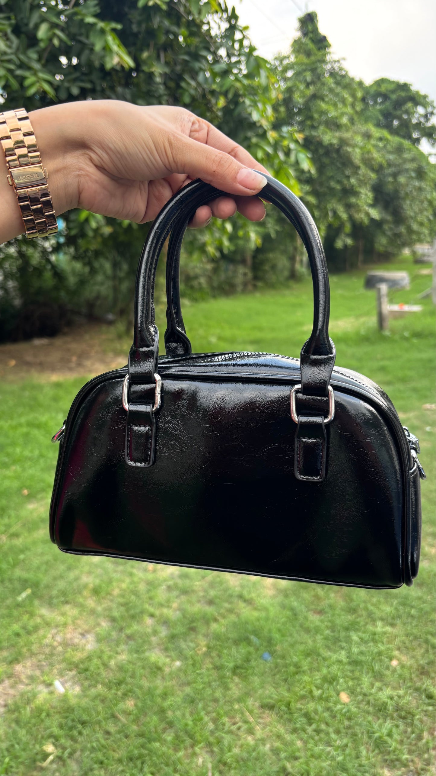 Baggle Handbag with Detachable Belt