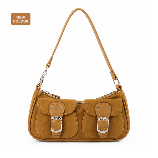Vintage Suede Buckle Bag 🤎