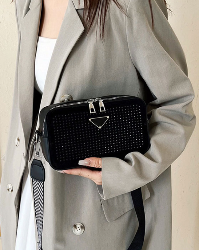 RhineStone Bag With Broad Belt