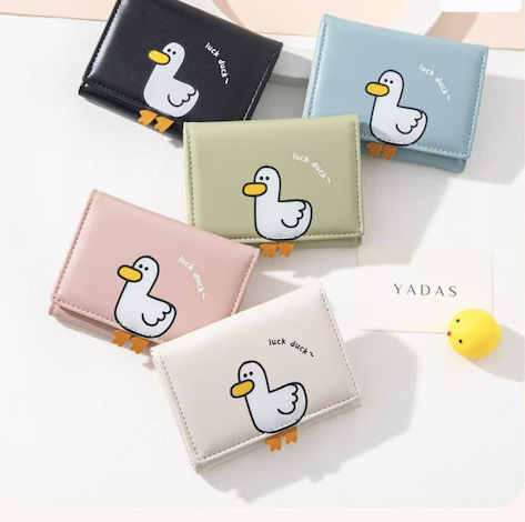 Luck Duck Tri Fold Wallet