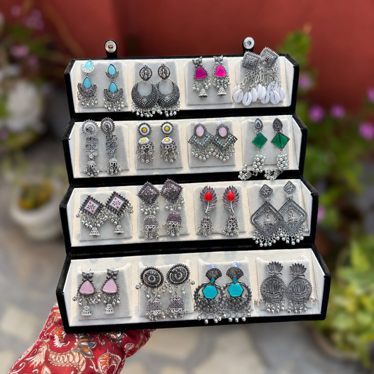 16-Pair Jhumka Gift Box 🎁
