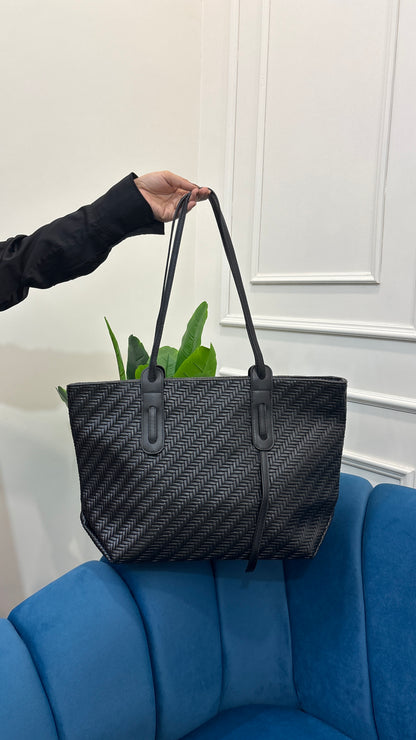 Weave Luxe Tote |  Laptop Up To 13”