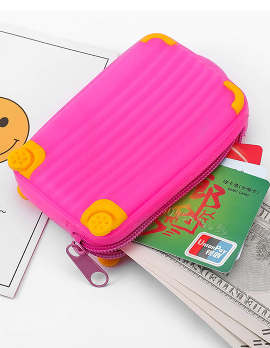 Suitcase Coin Pouch