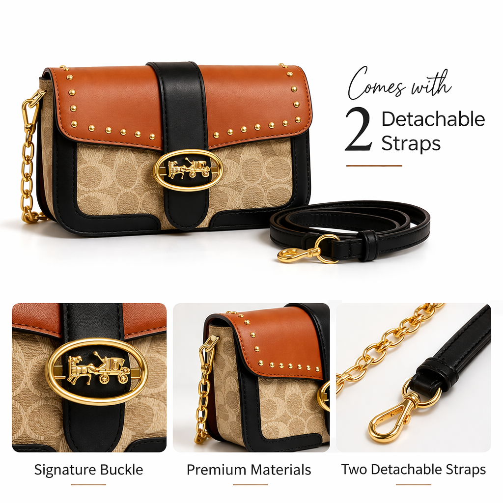 The Daisy Shoulder Bag with 2 Straps