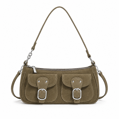 Vintage Suede Buckle Bag 🤎