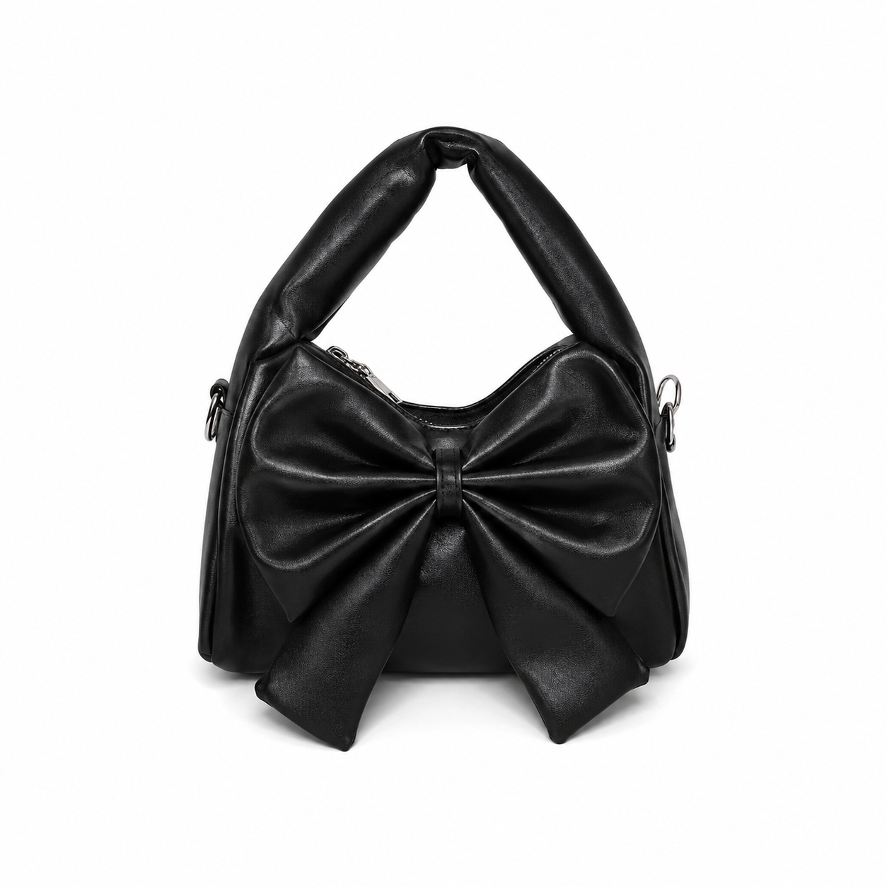 Blush Bow Bag with Broad Belt