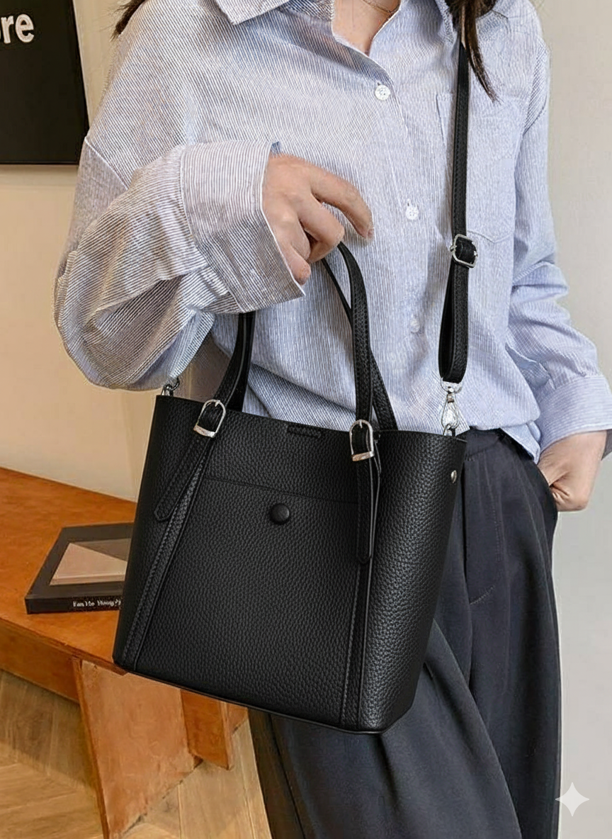 Noba Satchel Bag with 2 Detachable Belts