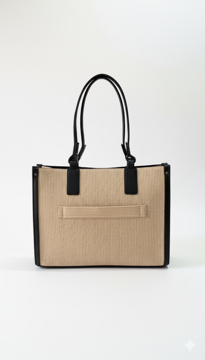Beige Laptop Tote bag