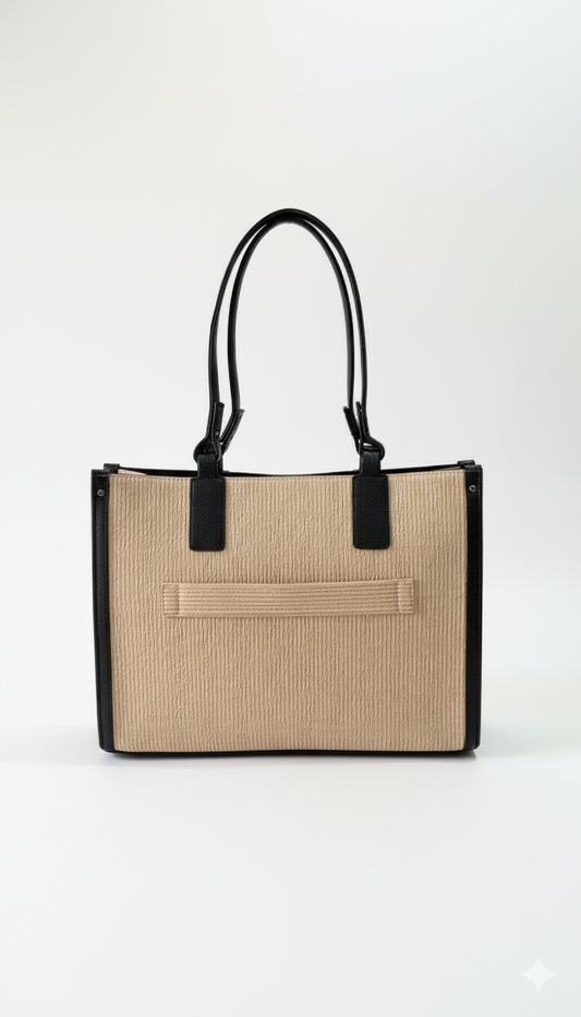 Beige Laptop Tote bag