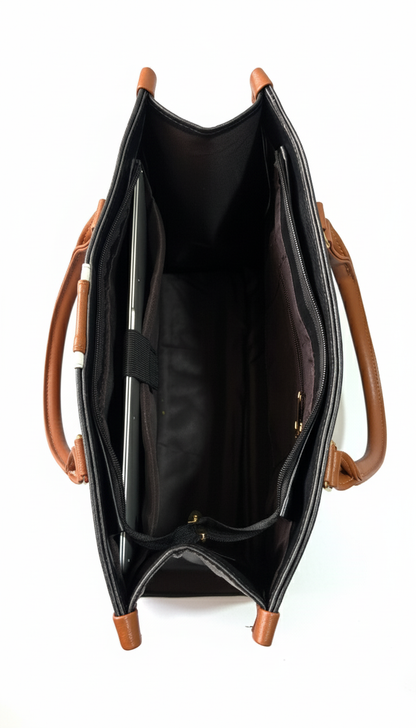 The Classic Tan Laptop Tote