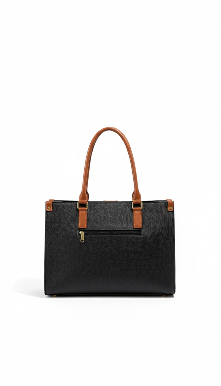 The Classic Black Laptop Tote