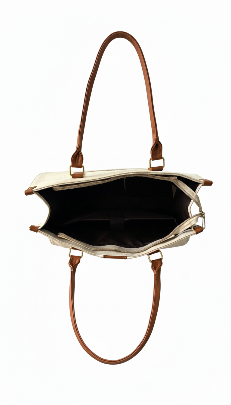 The Classic White Laptop Tote