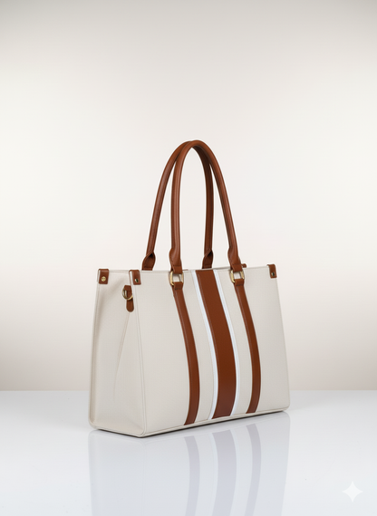 The Classic White Laptop Tote