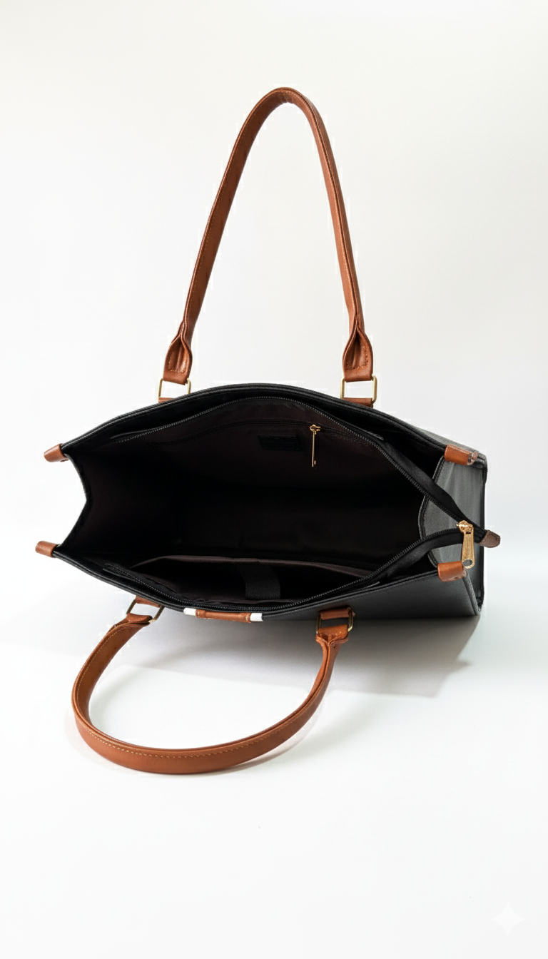 The Classic Black Laptop Tote