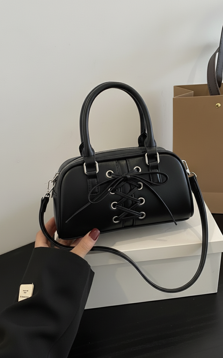 Baggle Handbag with Detachable Belt