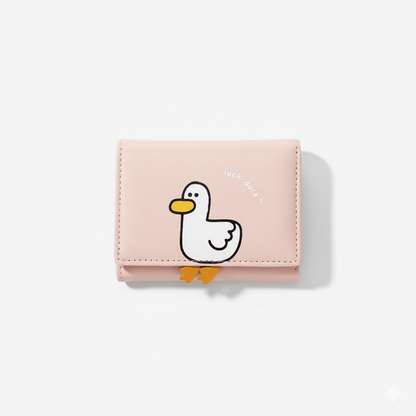 Luck Duck Tri Fold Wallet