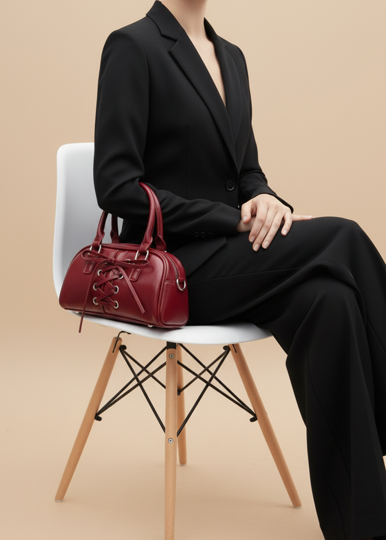 Baggle Handbag with Detachable Belt