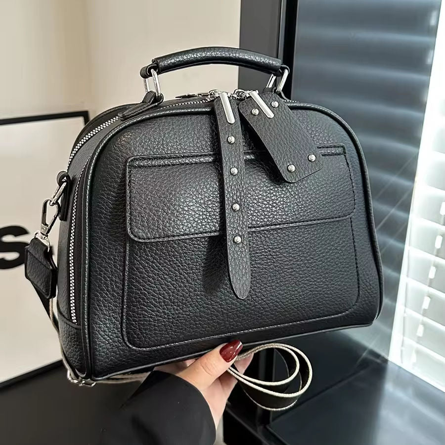 The Vantage Satchel Bag With 2 Belts