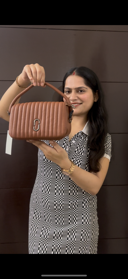 Hand Bag with Broad Belt