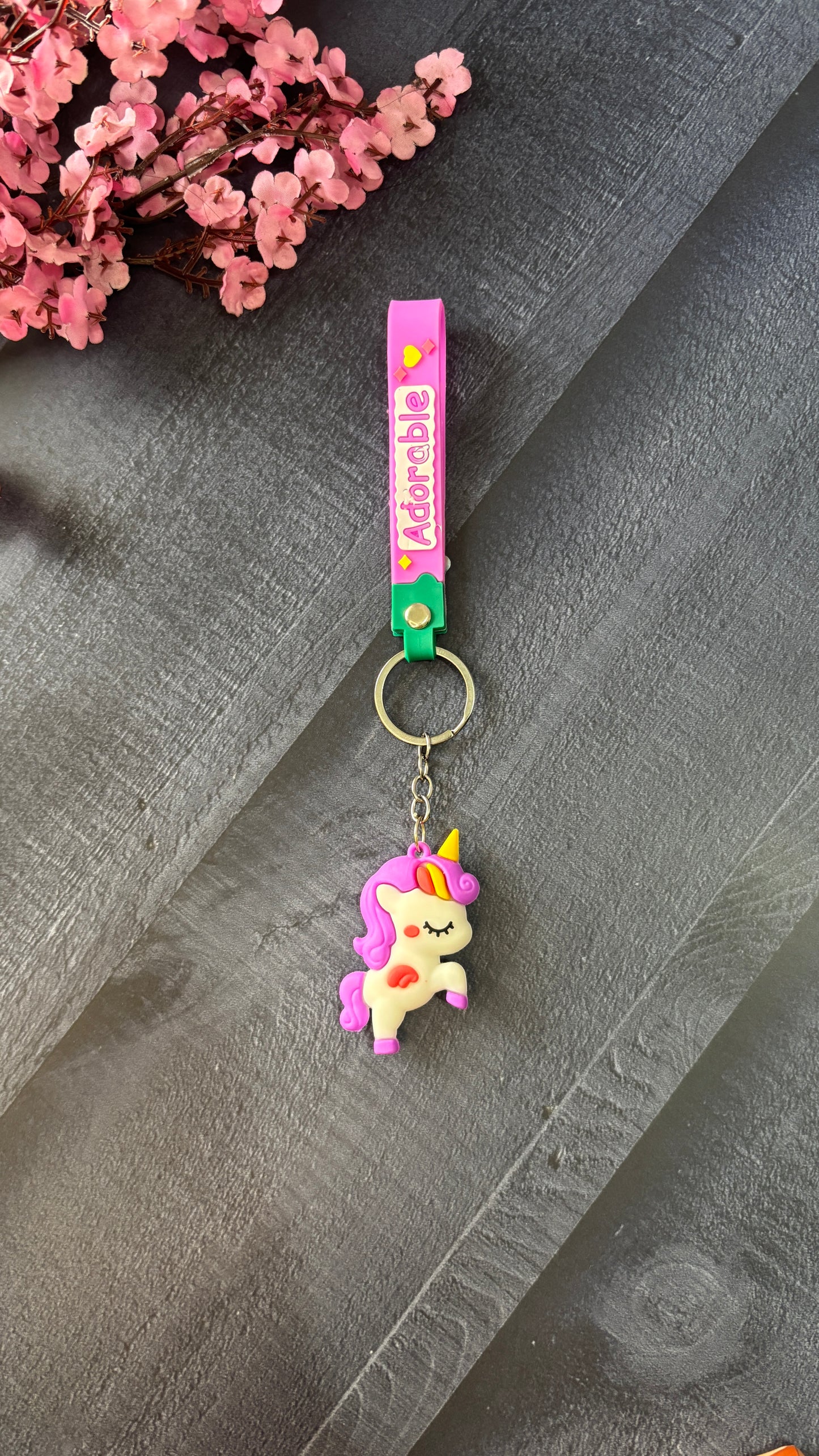 Unicorn keychain