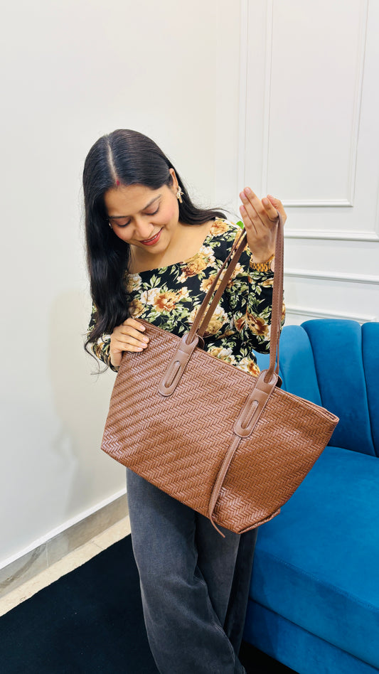 Weave Luxe Tote