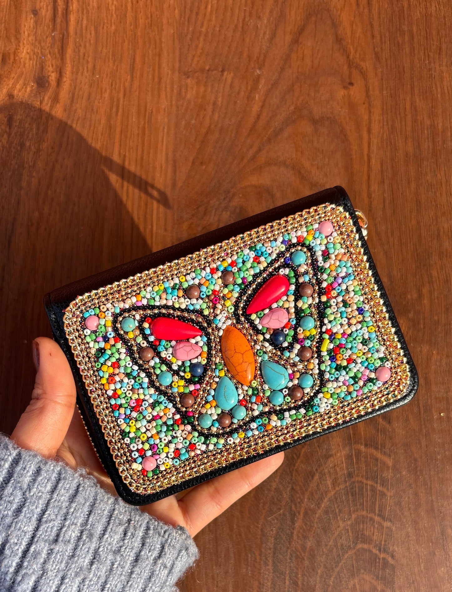 Boho Beaded Wallet