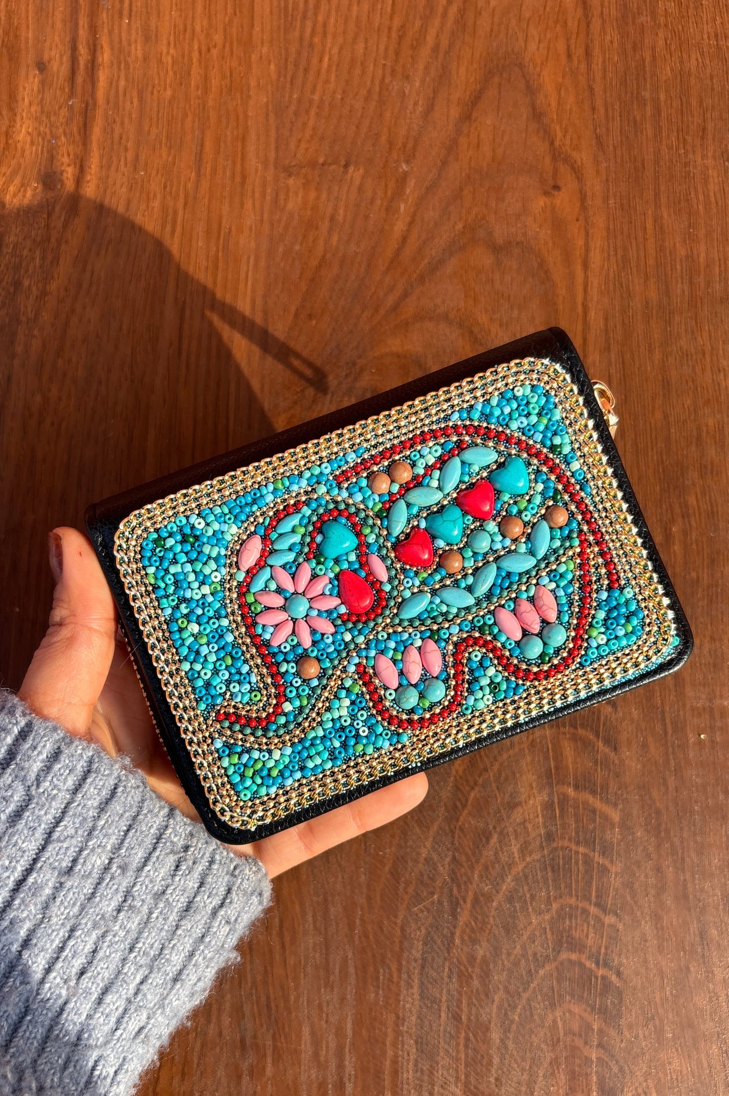 Boho Beaded Wallet