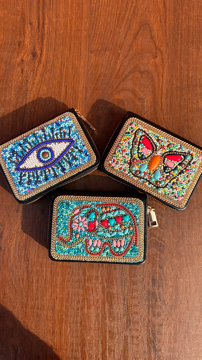Boho Beaded Wallet