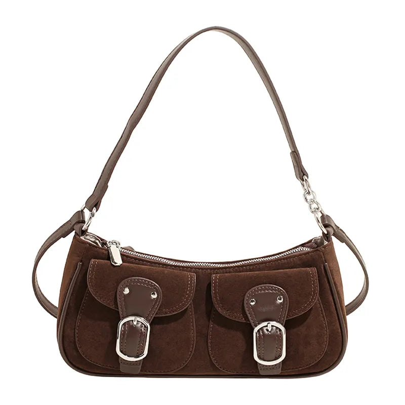 Vintage Suede Buckle Bag 🤎