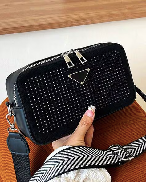 RhineStone Bag With Broad Belt