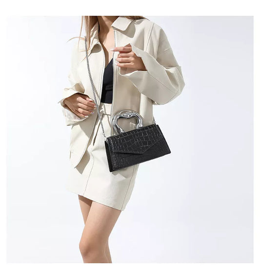 Croc Pattern Handbag