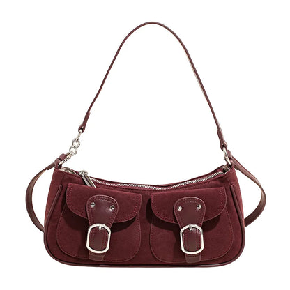 Vintage Suede Buckle Bag 🤎