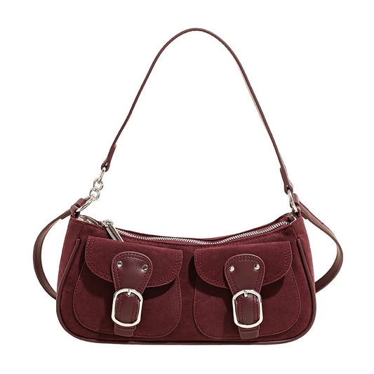 Vintage Suede Buckle Bag 🤎