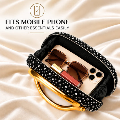 VUEMOD Rhinestone Party Clutch
