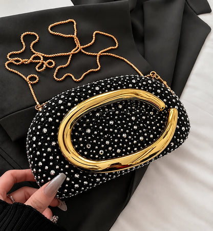 VUEMOD Rhinestone Party Clutch