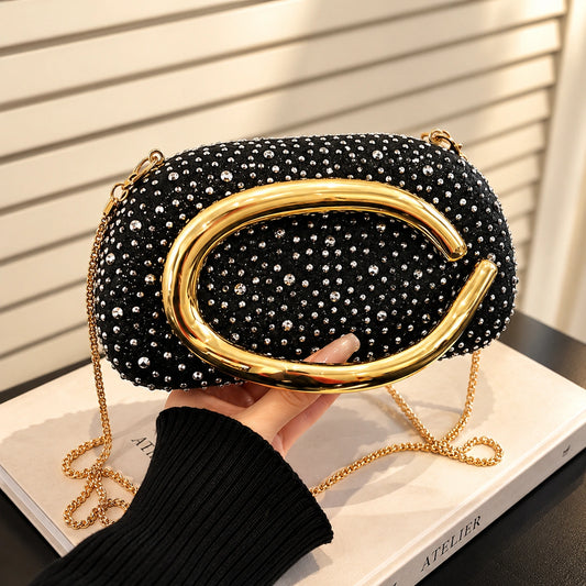 VUEMOD Rhinestone Party Clutch