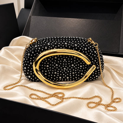 VUEMOD Rhinestone Party Clutch