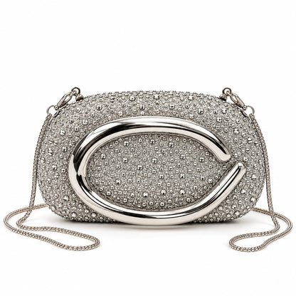 VUEMOD Rhinestone Party Clutch