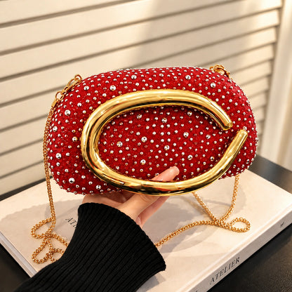 VUEMOD Rhinestone Party Clutch