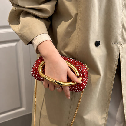 VUEMOD Rhinestone Party Clutch